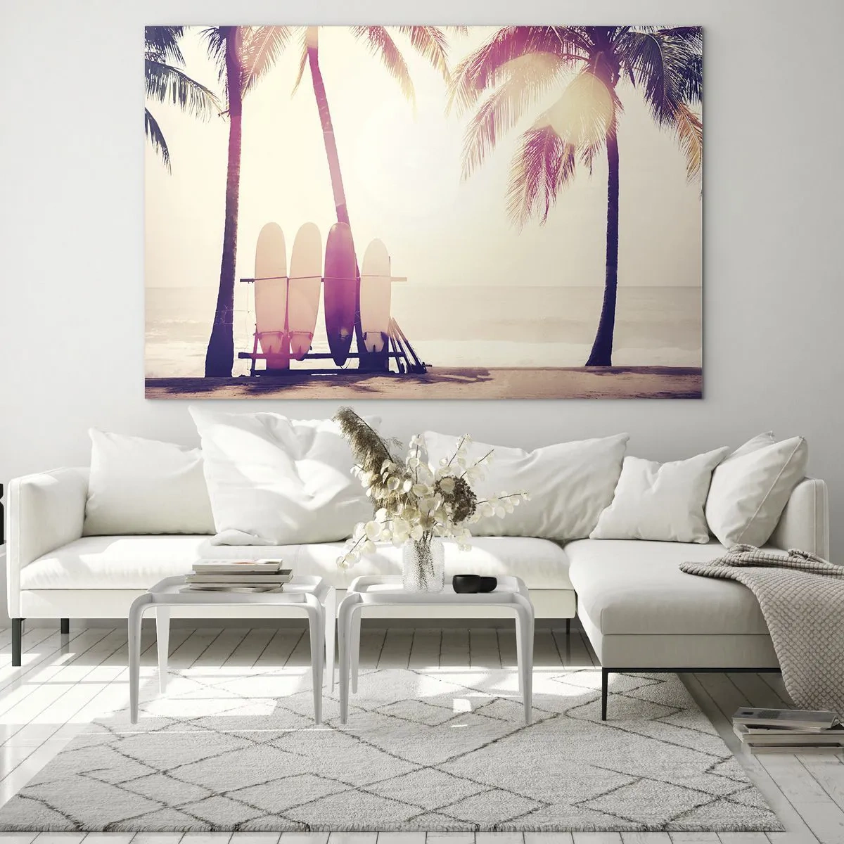 Glasbild - Bild auf glas - Es wird ein toller Tag - 100x70cm - Es wird ein toller Tag - Moderne Wanddekoration für Wohnzimmer und Schlafzimmer ARTTOR