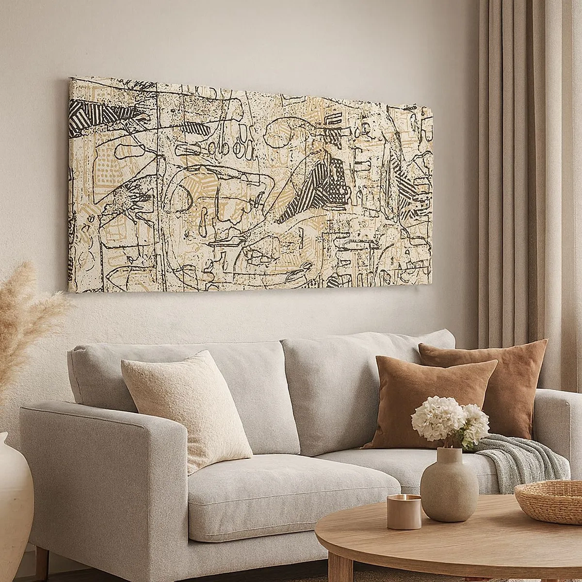 Bild auf Leinwand - Leinwandbild - Es wartet darauf, entschlüsselt zu werden - 100x40 cm