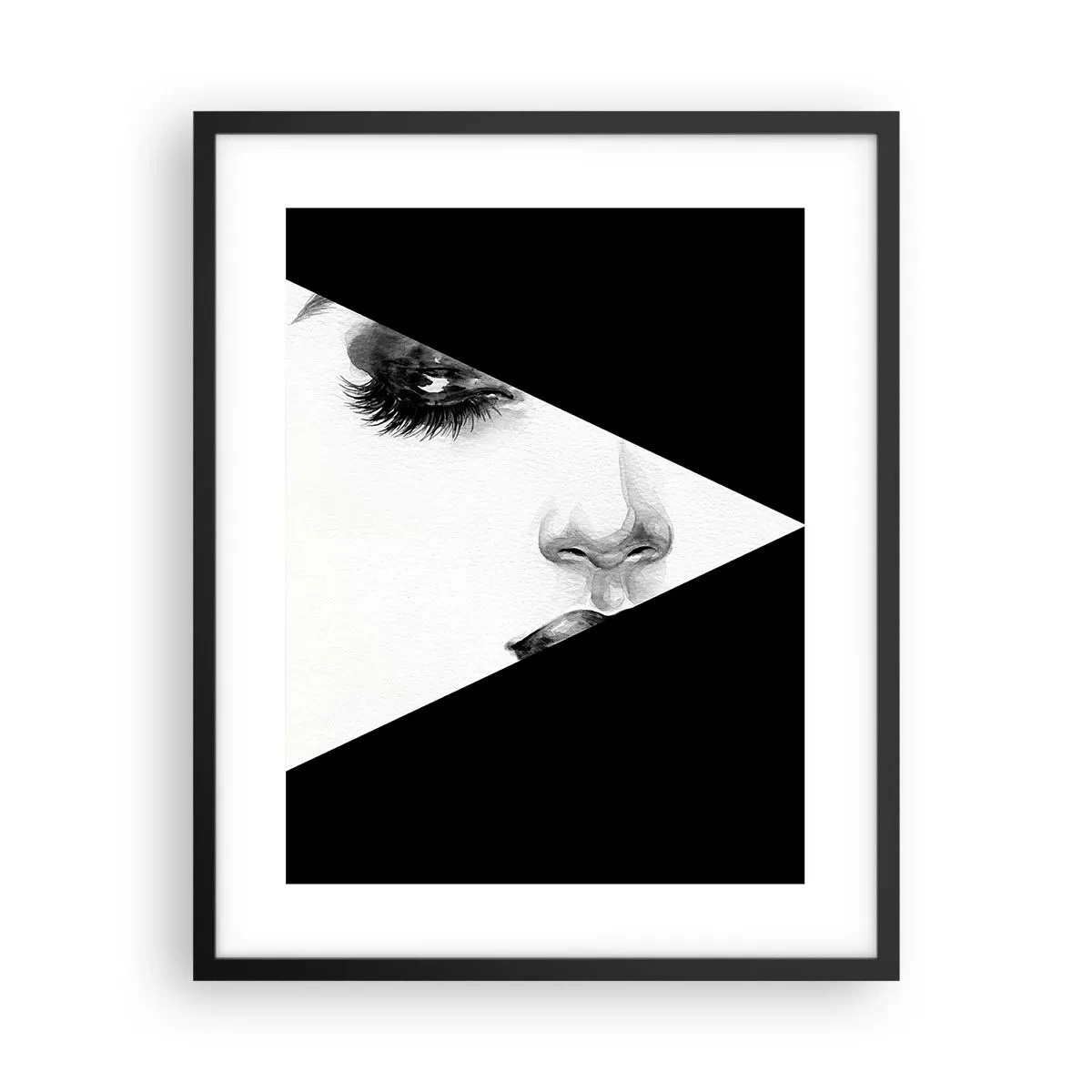 Poster in einem schwarzem Rahmen - Immer unentdeckt - 40x50 cm