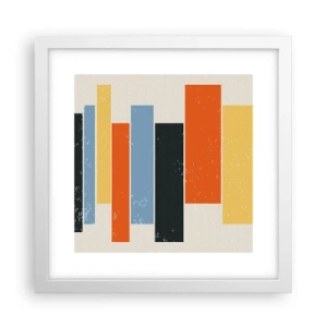 Poster in einem weißen Rahmen - Musiknotation - 30x30 cm