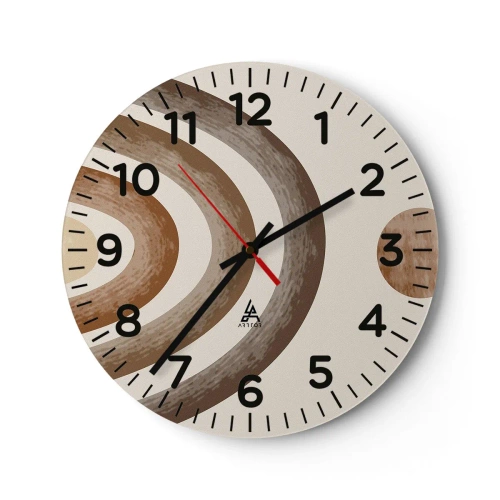 Wanduhr - Glasuhr - In einer weit entfernten Galaxie - 40x40 cm