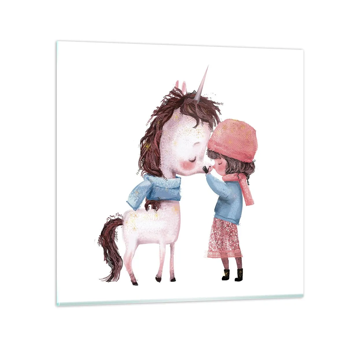 Glasbild - Bild auf glas - Ein Wintermärchen - 50x50 cm