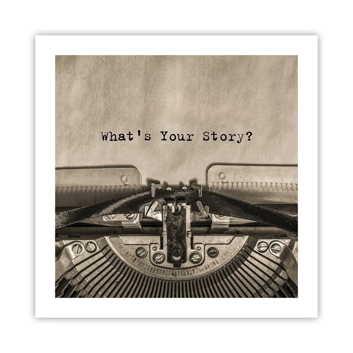 Poster - Erzähl es mir - 50x50 cm