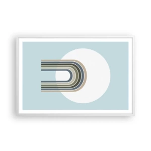 Poster in einem weißen Rahmen - Unwiderstehliche Anziehungskraft - 91x61 cm