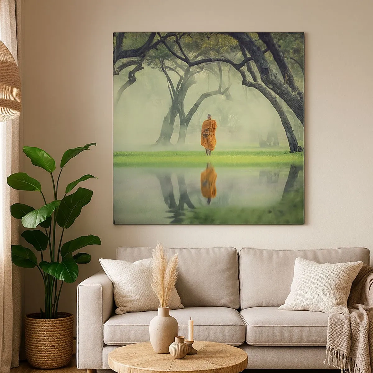 Bild auf Leinwand - Leinwandbild - Auf dem Weg zur Erleuchtung - 30x30 cm