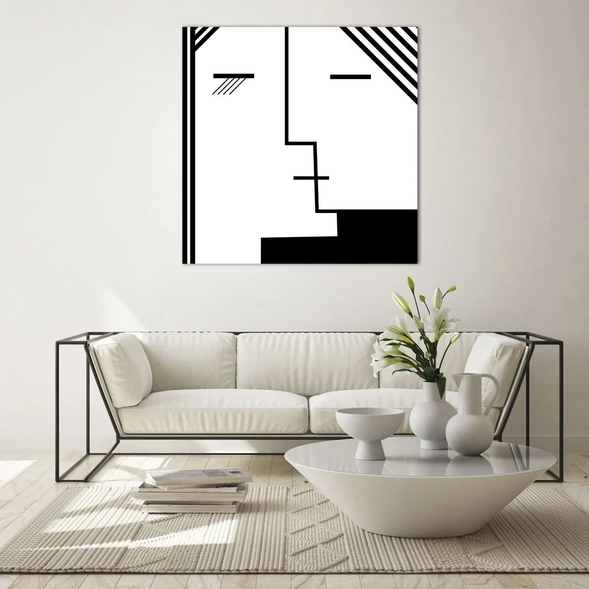 Glasbild - Bild auf glas - Einfach ein Kuss - 30x30 cm