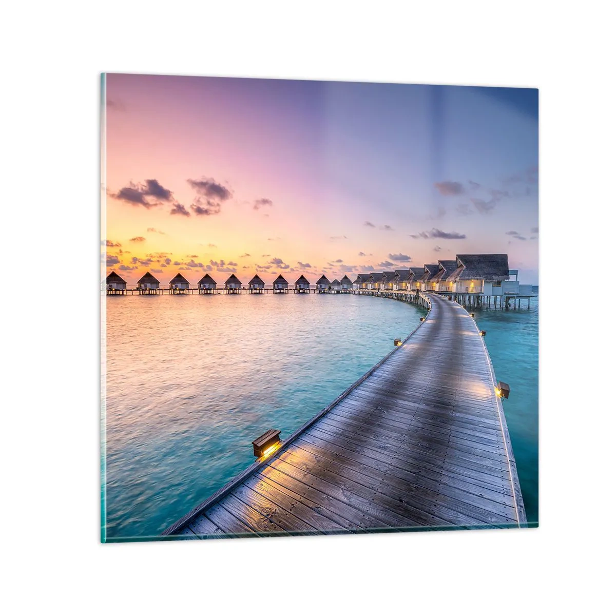 Glasbild - Bild auf glas - Urlaub - zurück zu den Quellen - 50x50 cm