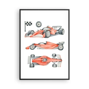 Poster in einem schwarzem Rahmen - Dem Traum folgen - 70x100 cm