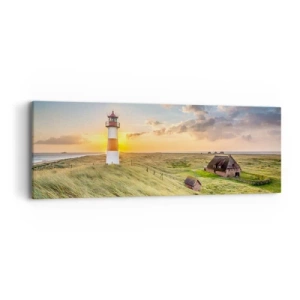 Bild auf Leinwand - Leinwandbild - Zwischen den Wellen - 90x30 cm