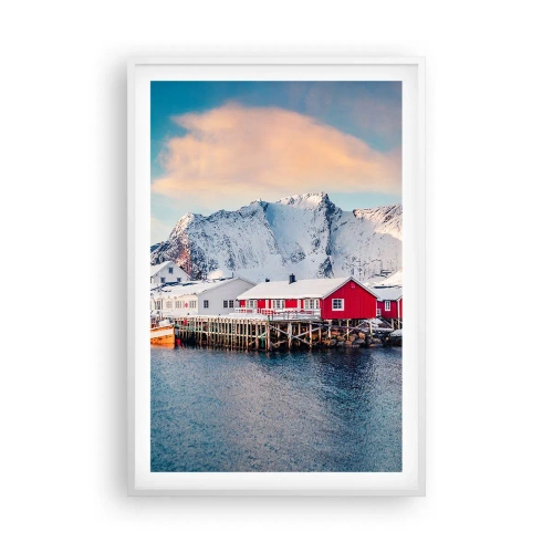 Poster in einem weißen Rahmen - Nördlicher Rückzug - 61x91 cm