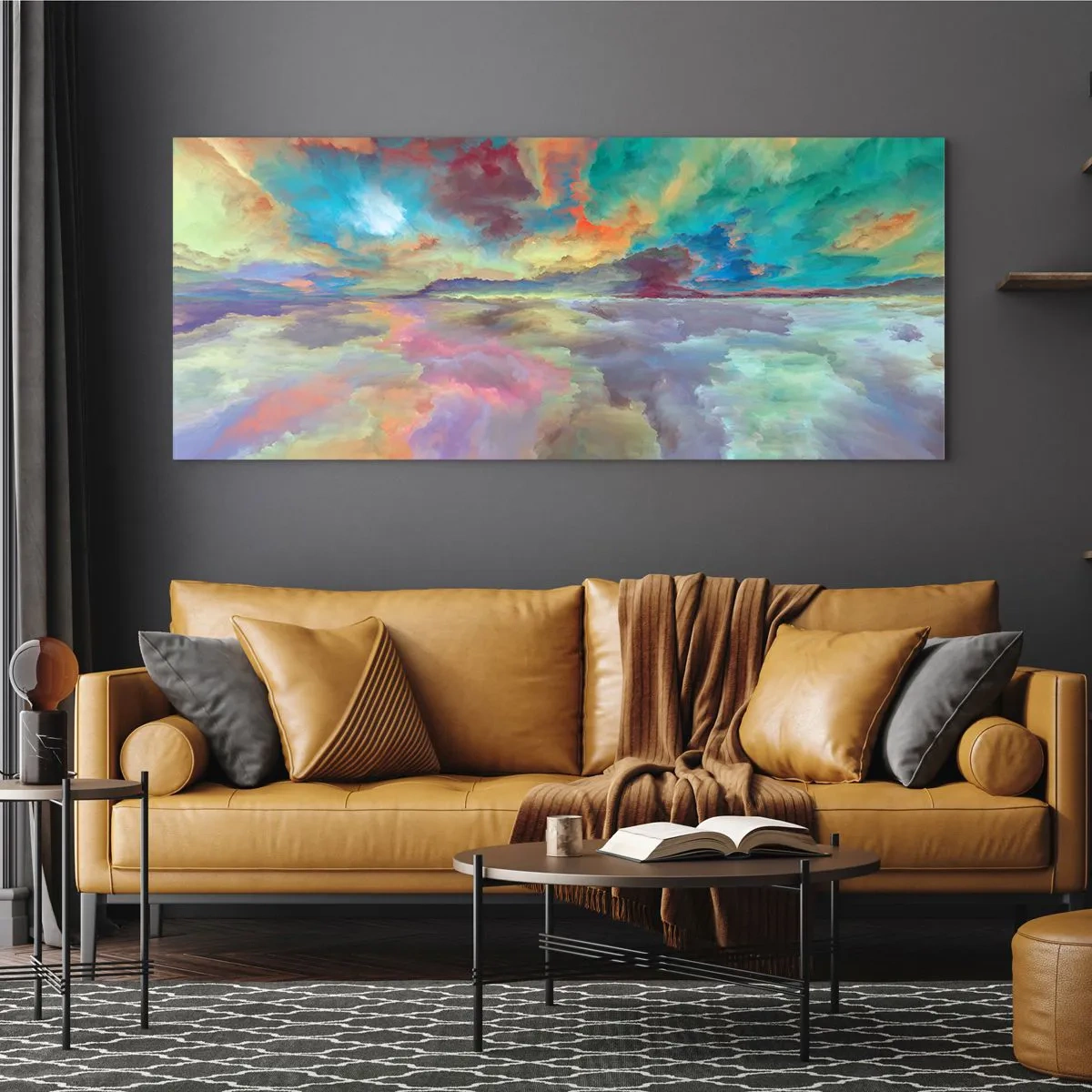 Glasbild - Bild auf glas - Zwei Himmel - 100x40 cm