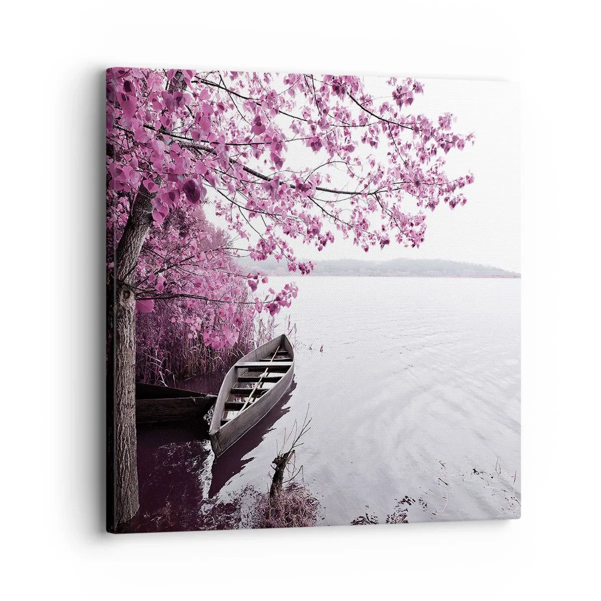 Bild auf Leinwand - Leinwandbild - In rosa Stille - 30x30 cm