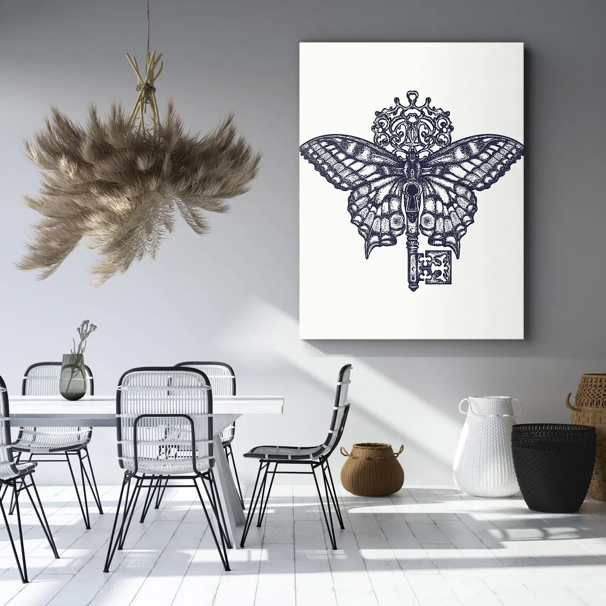 Bild auf Leinwand - Leinwandbild - Alle Geheimnisse des Herzens - 45x80 cm