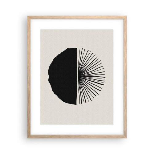 Poster in einem Rahmen aus heller Eiche - Eine Reihe von Möglichkeiten - 40x50 cm