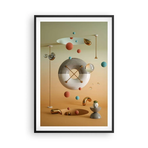 Poster in einem schwarzem Rahmen - Alles kann passieren - 61x91 cm