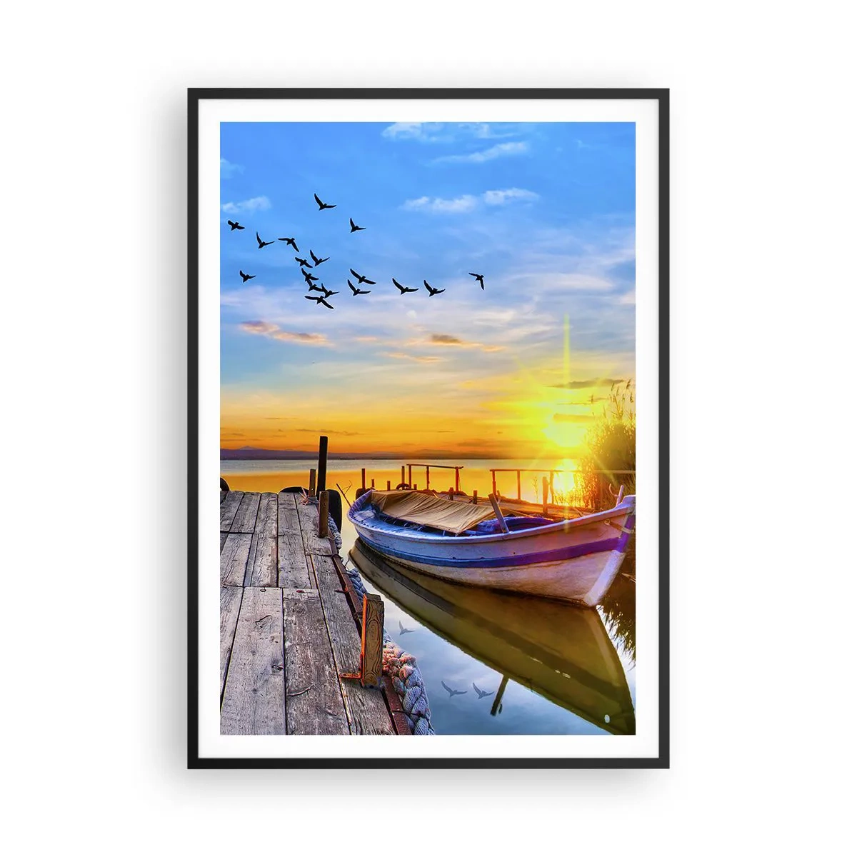 Poster in einem schwarzem Rahmen - Bis morgen - 70x100 cm