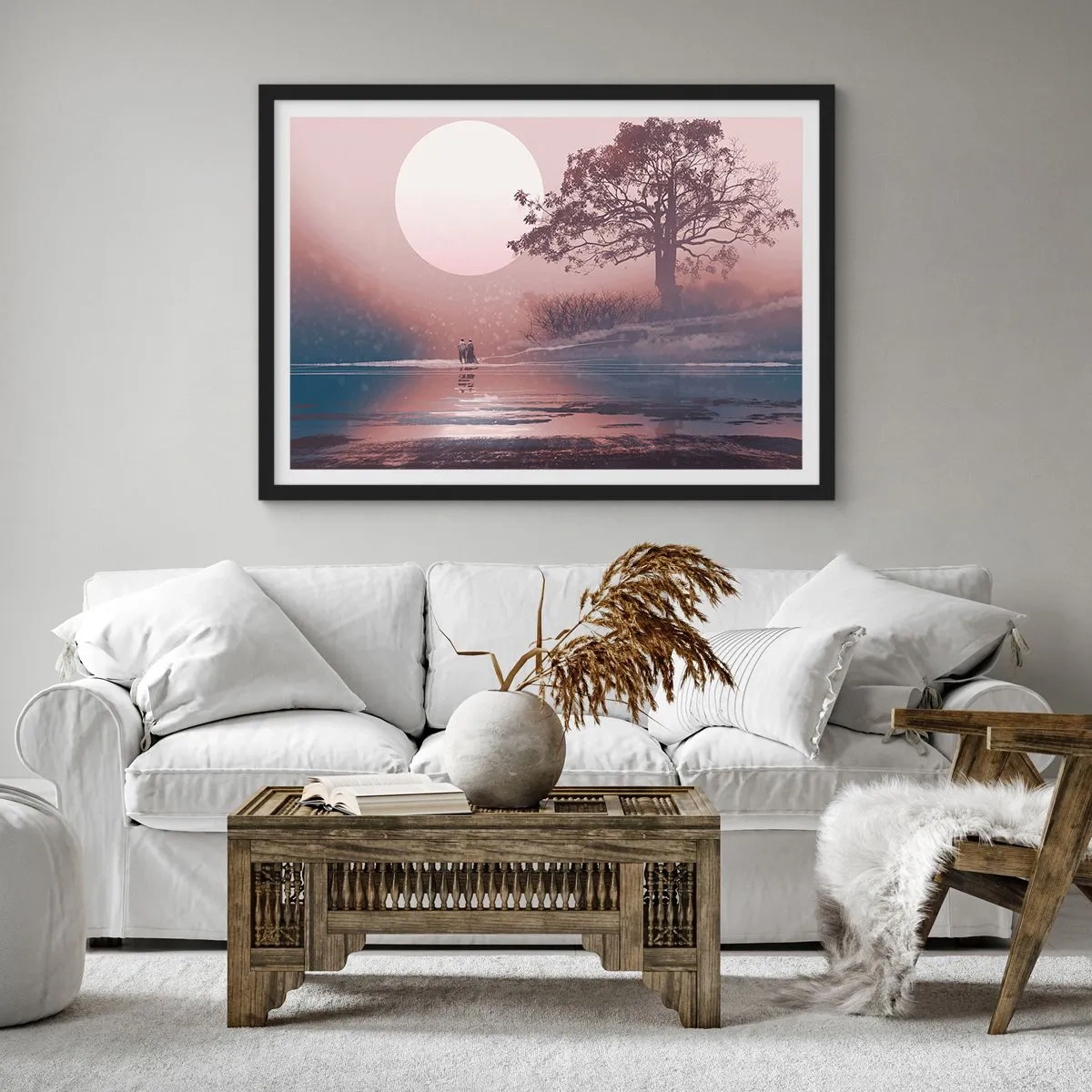 Poster in einem schwarzem Rahmen - Wunder der Nacht - 50x40 cm