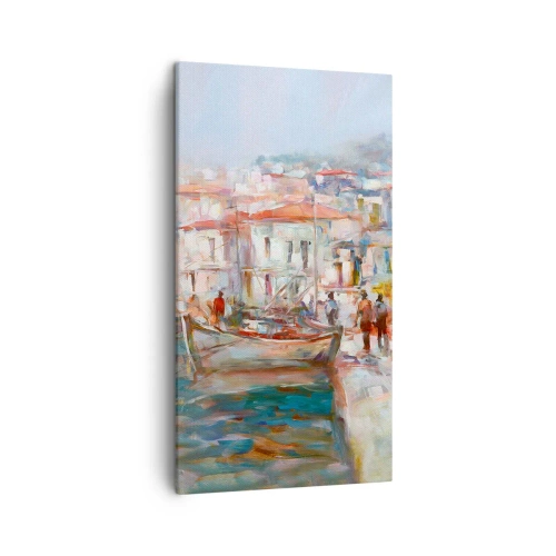 Bild auf Leinwand - Leinwandbild - Pastell-Sommerferien - 45x80 cm
