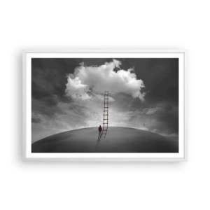 Poster in einem weißen Rahmen - Alles ist möglich - 91x61 cm