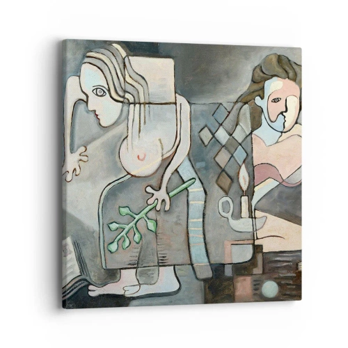 Bild auf Leinwand - Leinwandbild - Mosaik aus Geist und Materie - 40x40 cm