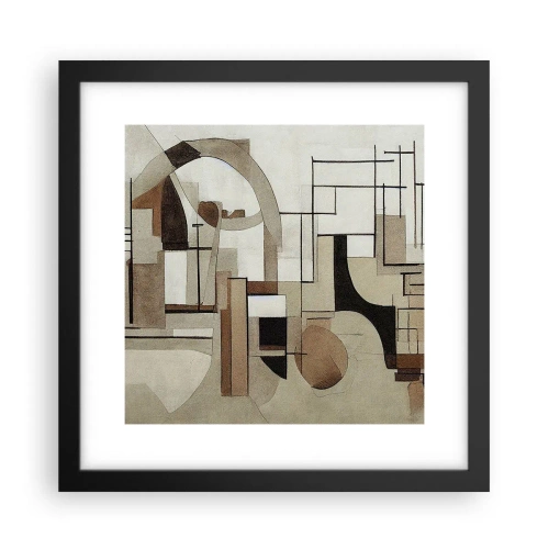 Poster in einem schwarzem Rahmen - Stadtbild 2.0 - 30x30 cm