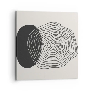 Bild auf Leinwand - Leinwandbild - Dauer und Schwingung - 70x70 cm