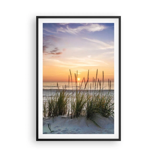 Poster in einem schwarzem Rahmen - Schau, denk, fühl - 61x91 cm