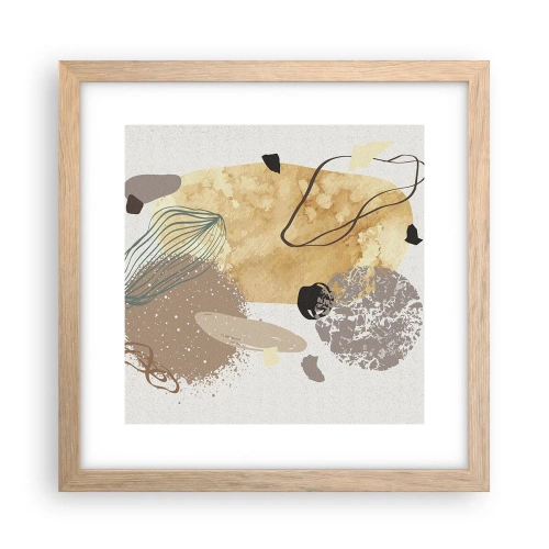 Poster in einem Rahmen aus heller Eiche - Angewandte Plumkologie - 30x30 cm