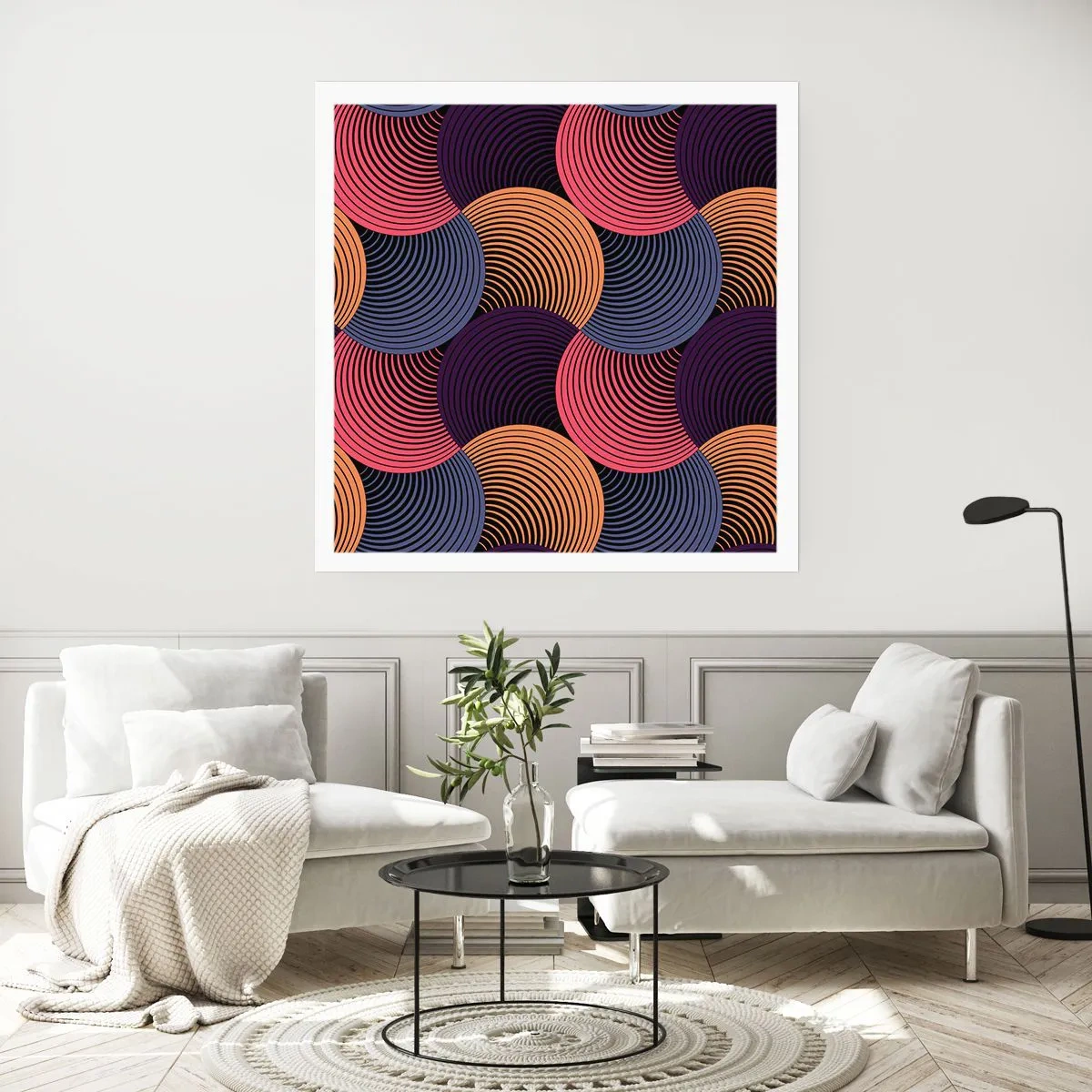 Poster - Im kreisenden Rhythmus - 60x60 cm