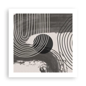 Poster - Oval gewinnt - 50x50 cm