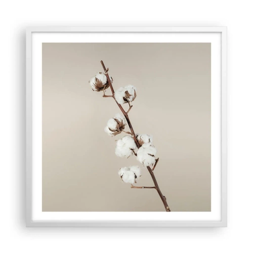 Poster in einem weißen Rahmen - An der Quelle der Weichheit - 60x60 cm