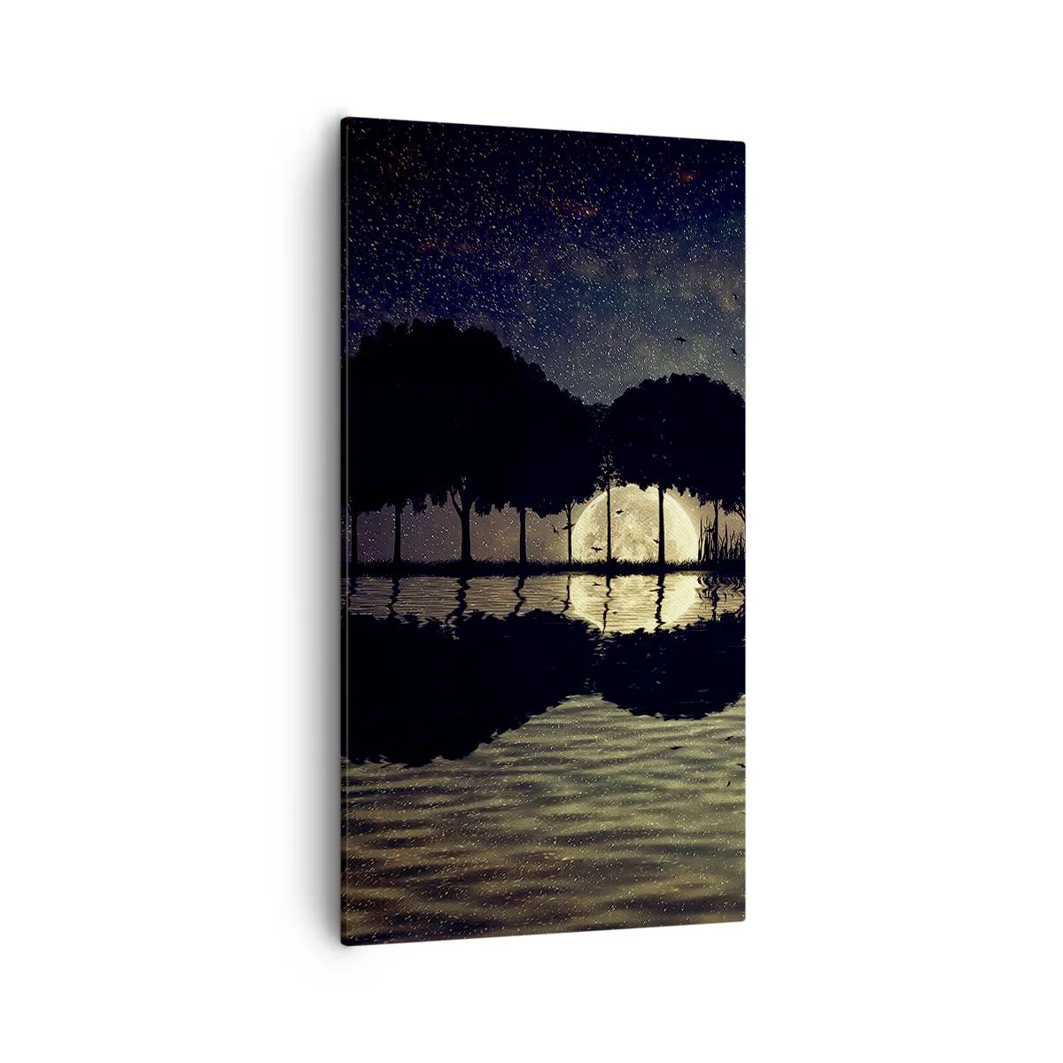 Bild auf Leinwand - Leinwandbild - Nacht am Ende der Welt - 55x100 cm