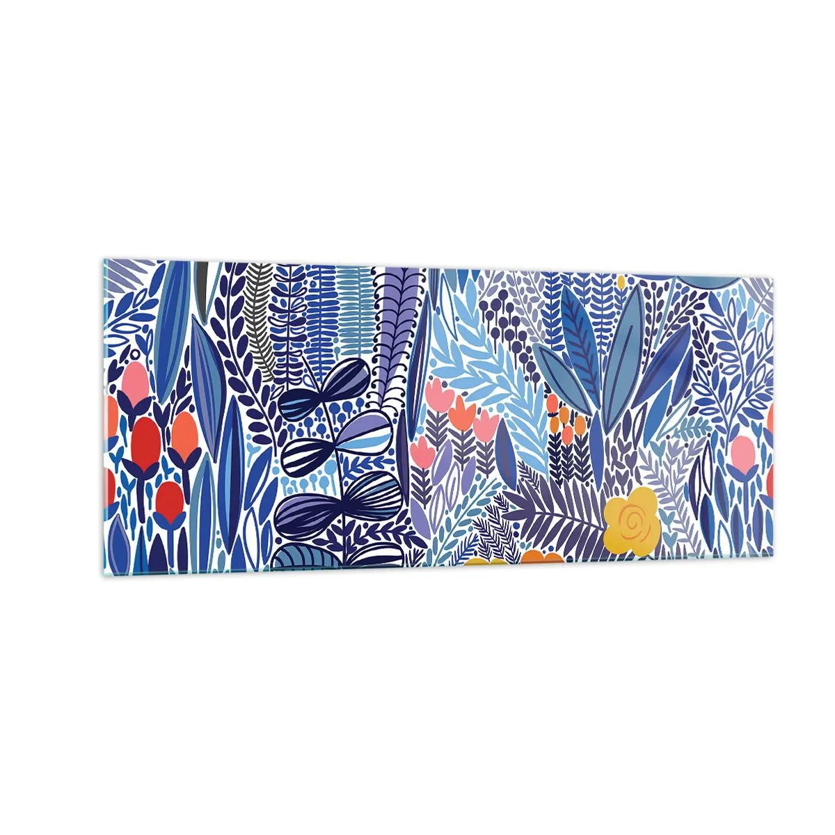 Glasbild - Bild auf glas - Hawaiianischer Garten - 100x40 cm