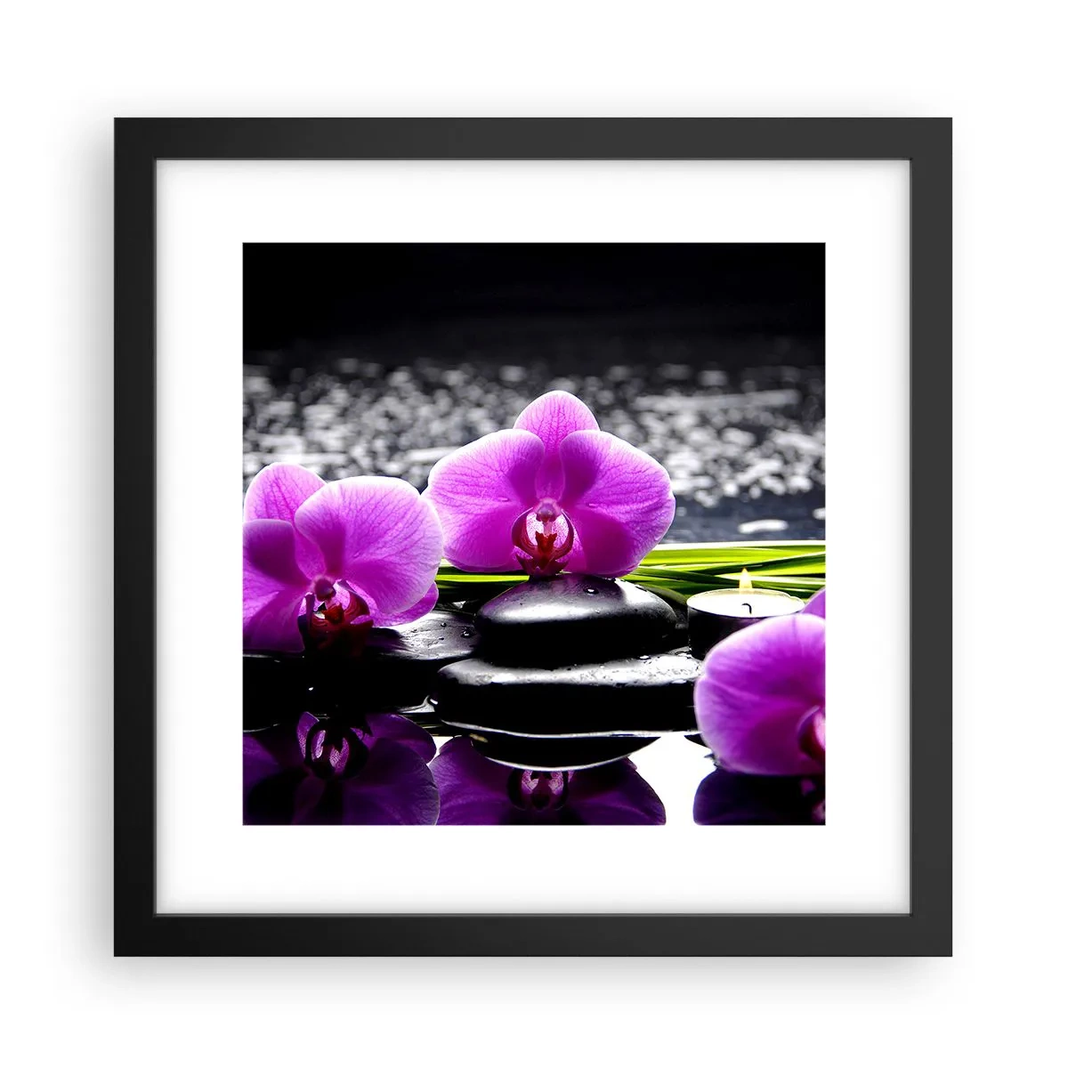 Poster in einem schwarzem Rahmen - In Ruhe ertrinken - 30x30 cm