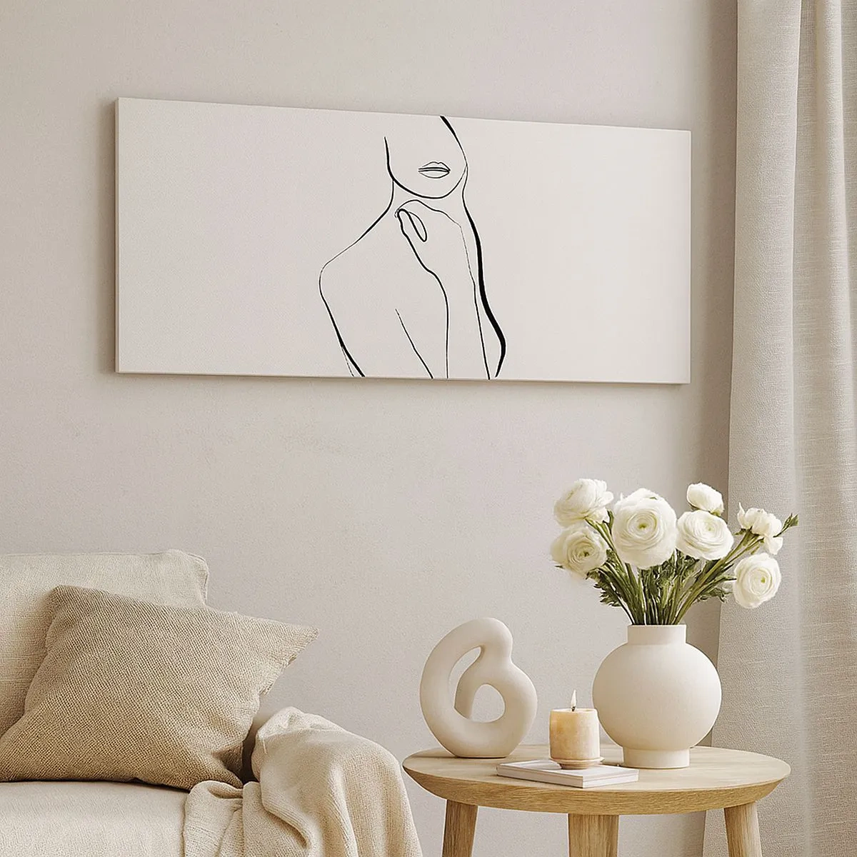 Bild auf Leinwand - Leinwandbild - Eine Welle der Melancholie - 100x40 cm