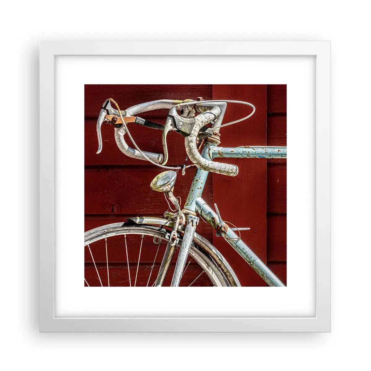 Poster in einem weißen Rahmen - Geschaffen um zu siegen - 30x30 cm