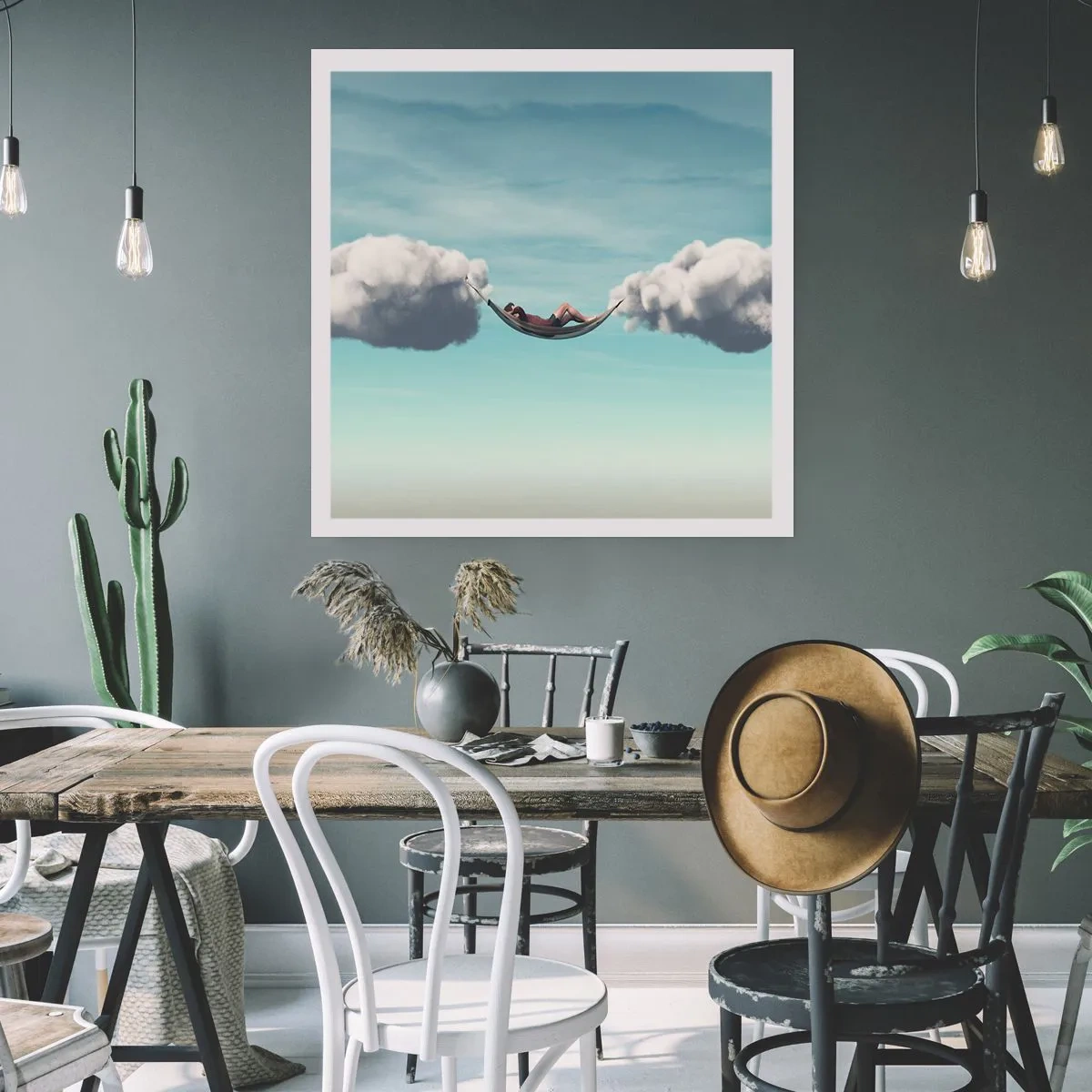 Poster - Die Behaglichkeit des Augenblicks - 40x40 cm