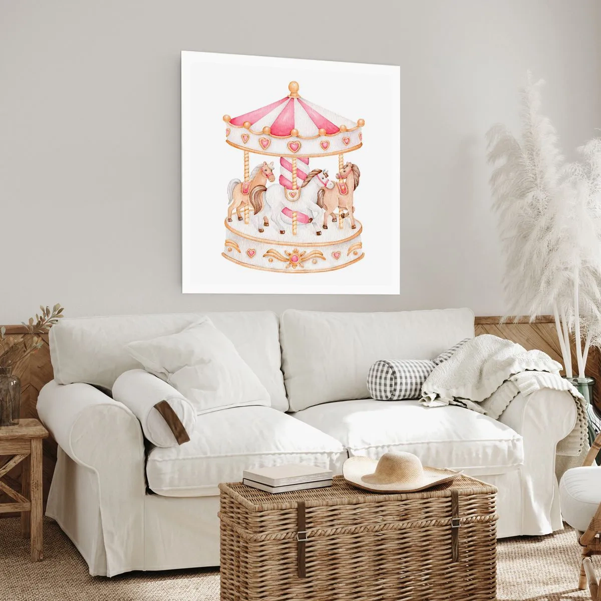 Poster - Süße Welt der Kindheit - 60x60 cm