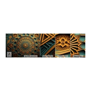 Fototapeten Muster Selbstklebend Deluxe Sticker - In arabischer Atmosphäre - Mosaik, Arabisch, Dekorationen - 100x30 cm