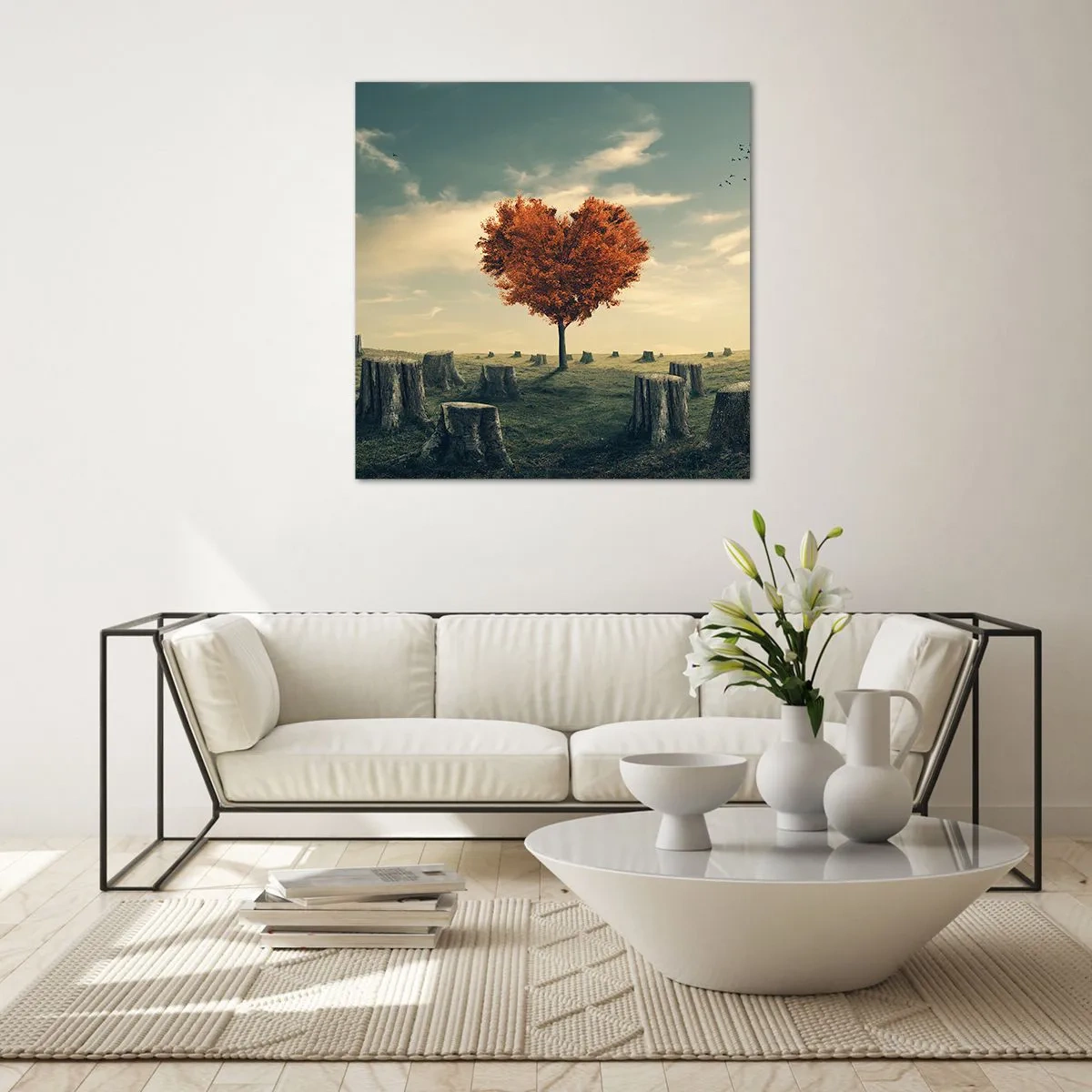 Glasbild - Bild auf glas - Es gibt noch Hoffnung - 50x50 cm