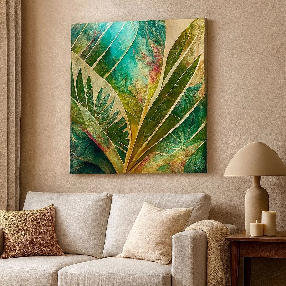 Bild auf Leinwand - Leinwandbild - Farben der Tropen - 30x30 cm