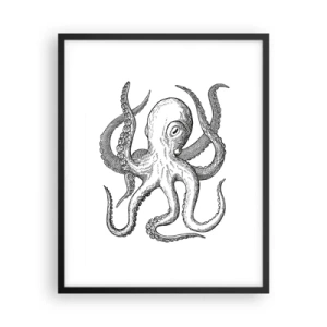 Poster in einem schwarzem Rahmen - Mit den Wellen tanzen - 40x50 cm