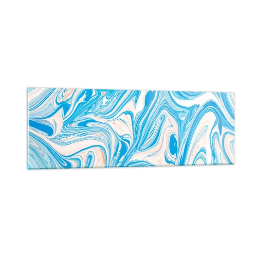 Glasbild - Bild auf glas - Sumpf in Türkis - 90x30 cm