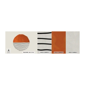 Fototapeten Muster Premium Sand - Im japanischen Klima - Abstraktion, Stück, Minimalismus - 100x30 cm