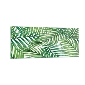 Glasbild - Bild auf glas - Unter dem grünen Baldachin - 100x40 cm