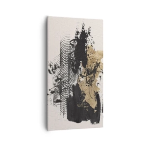 Bild auf Leinwand - Leinwandbild - Komposition mit Leidenschaft - 55x100 cm