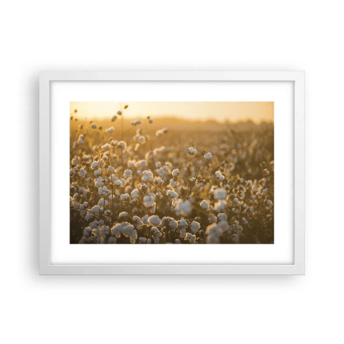 Poster in einem weißen Rahmen - Fluffiges Feld - 40x30 cm