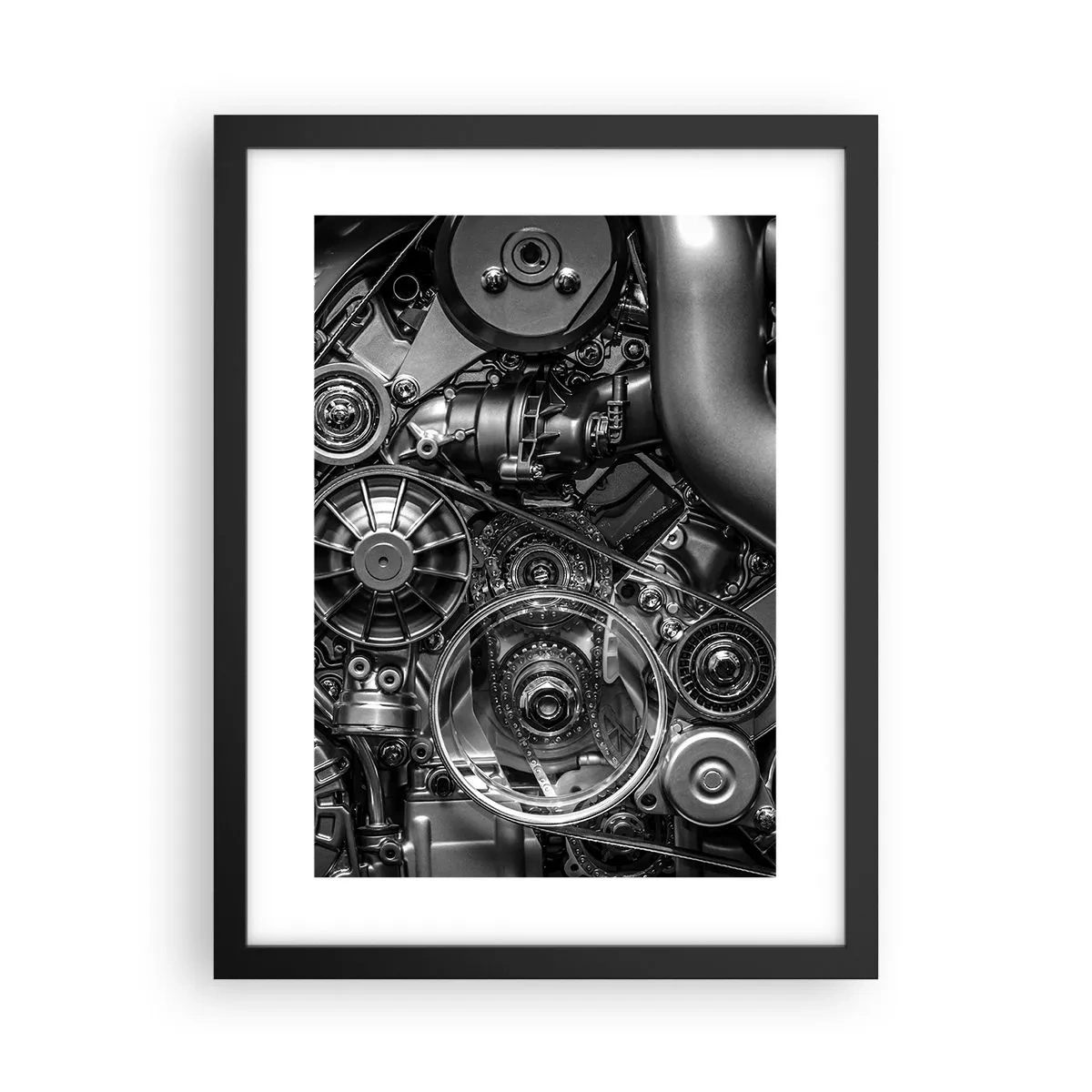 Poster in einem schwarzem Rahmen - Die Poesie der Mechanik - 30x40 cm