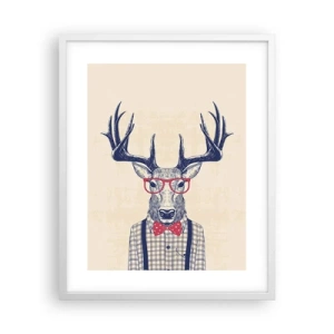 Poster in einem weißen Rahmen - Eine lustige Extravaganz - 40x50 cm