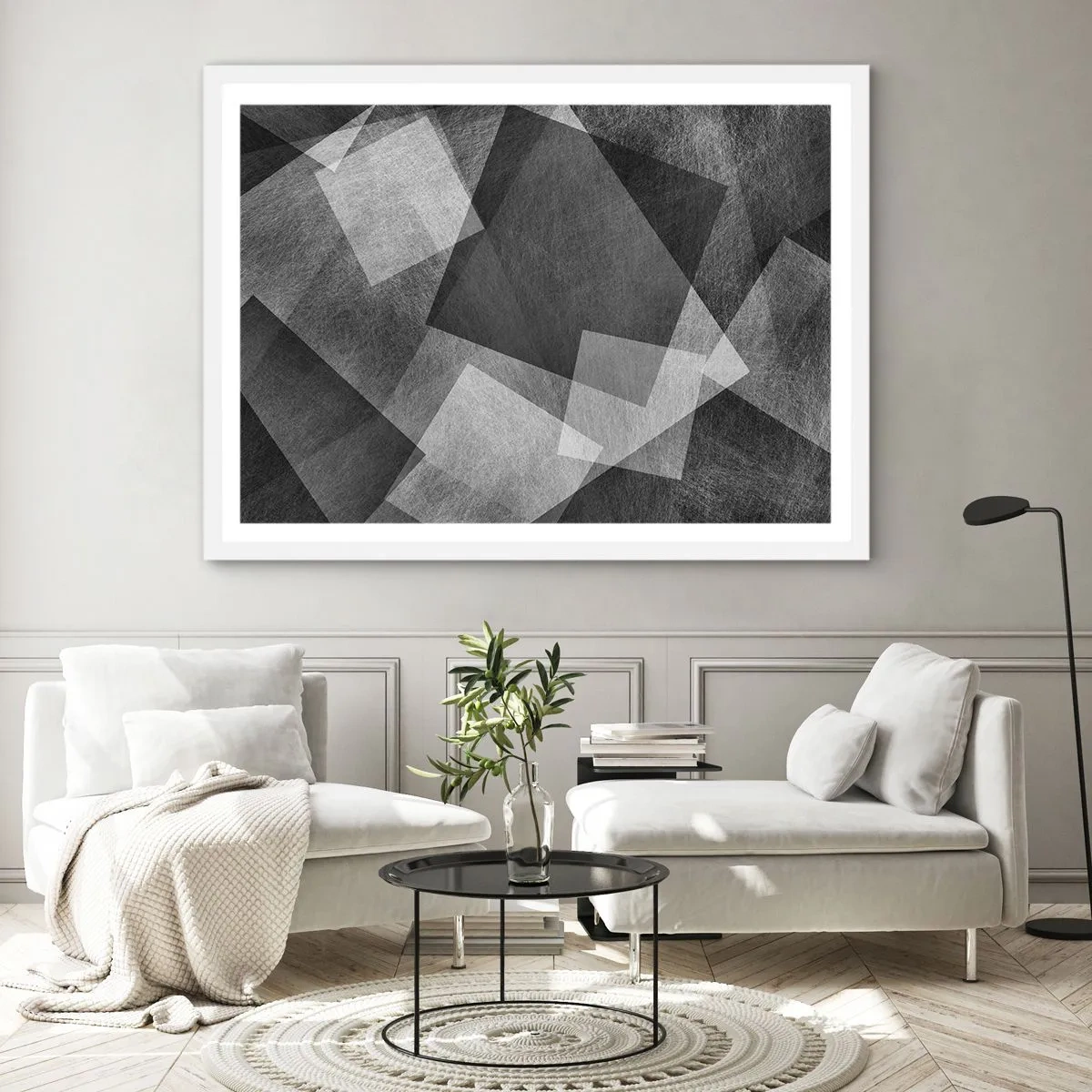 Poster in einem weißen Rahmen - Das ewige Symbol für Beständigkeit und Ordnung - 50x40 cm